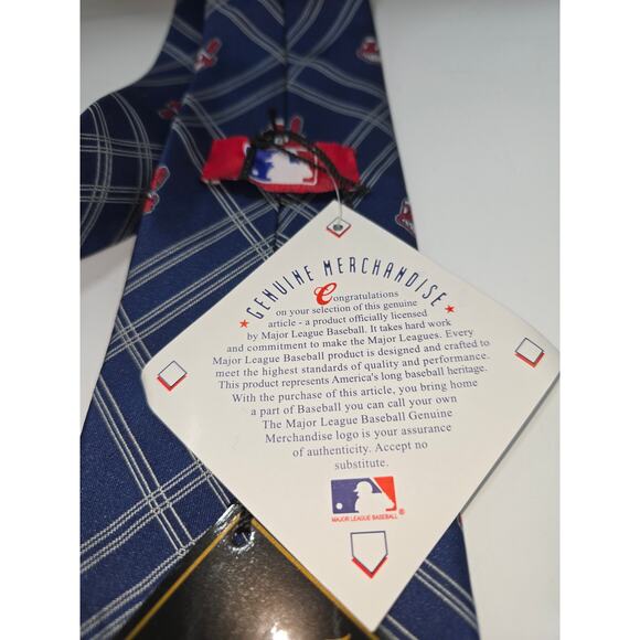 Eagles Wing Cleveland Indians Mens Indians Necktie Licensed Neck Tie NWT - Picture 4 of 7
